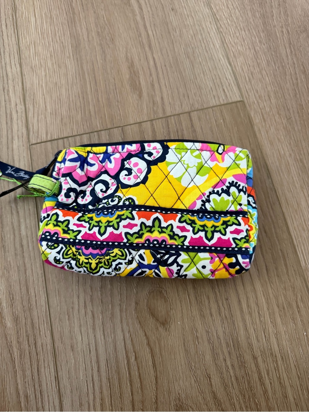 NWT Vera Bradley Small Cosmetic Bag Pouch in Rio Quilted Floral Makeup Case